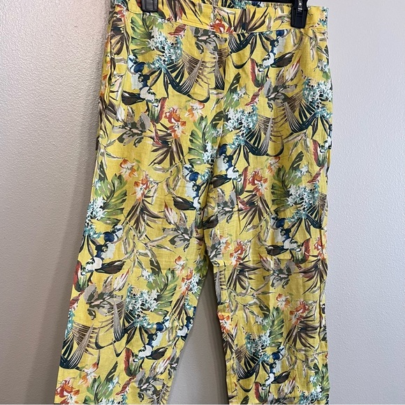 Elliott Lauren Size Small Tropical Linen Pants - Picture 6 of 6